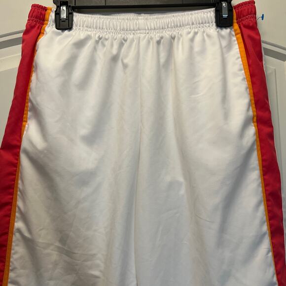 Nike Women's Elastic Waist Athletic Workout Capri Pants Size L (12-14) White Red - Picture 4 of 7